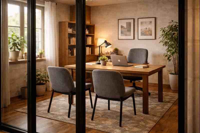 Oficina privada + sillas auxiliares